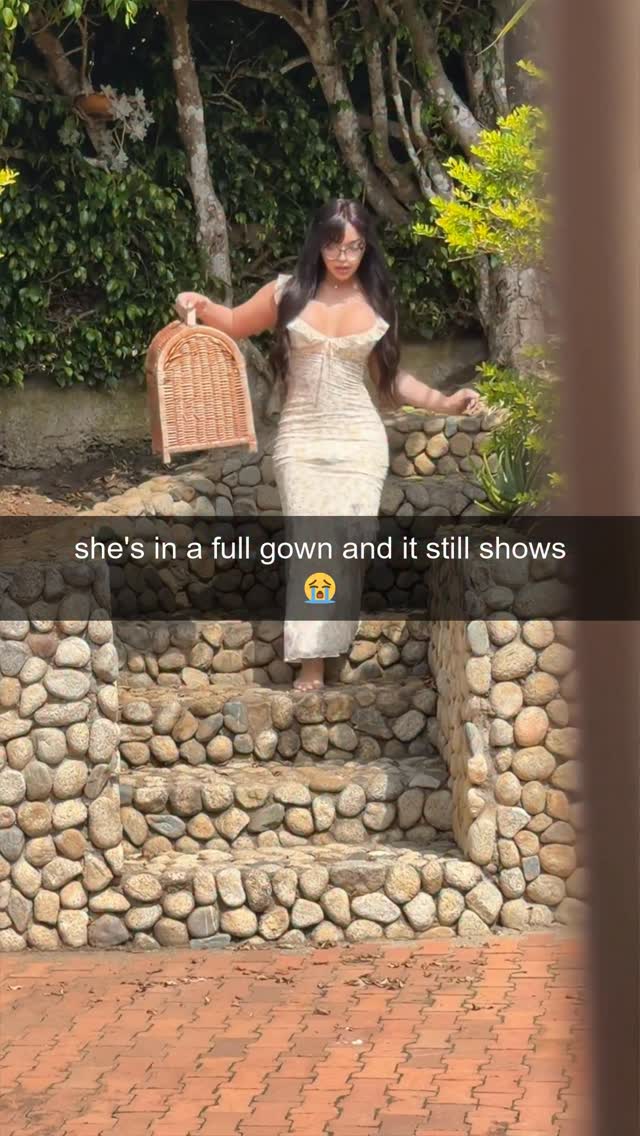 the dress ain't hiding nothing 💀